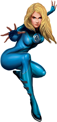 Comic Cartoons Invisible Woman Png Png Images - Invisible Woman Cartoon (360x502), Png Download