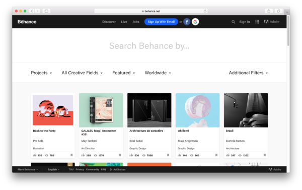 Behance Is A Vibrant, Friendly Place Where Designers - Behance (600x379), Png Download