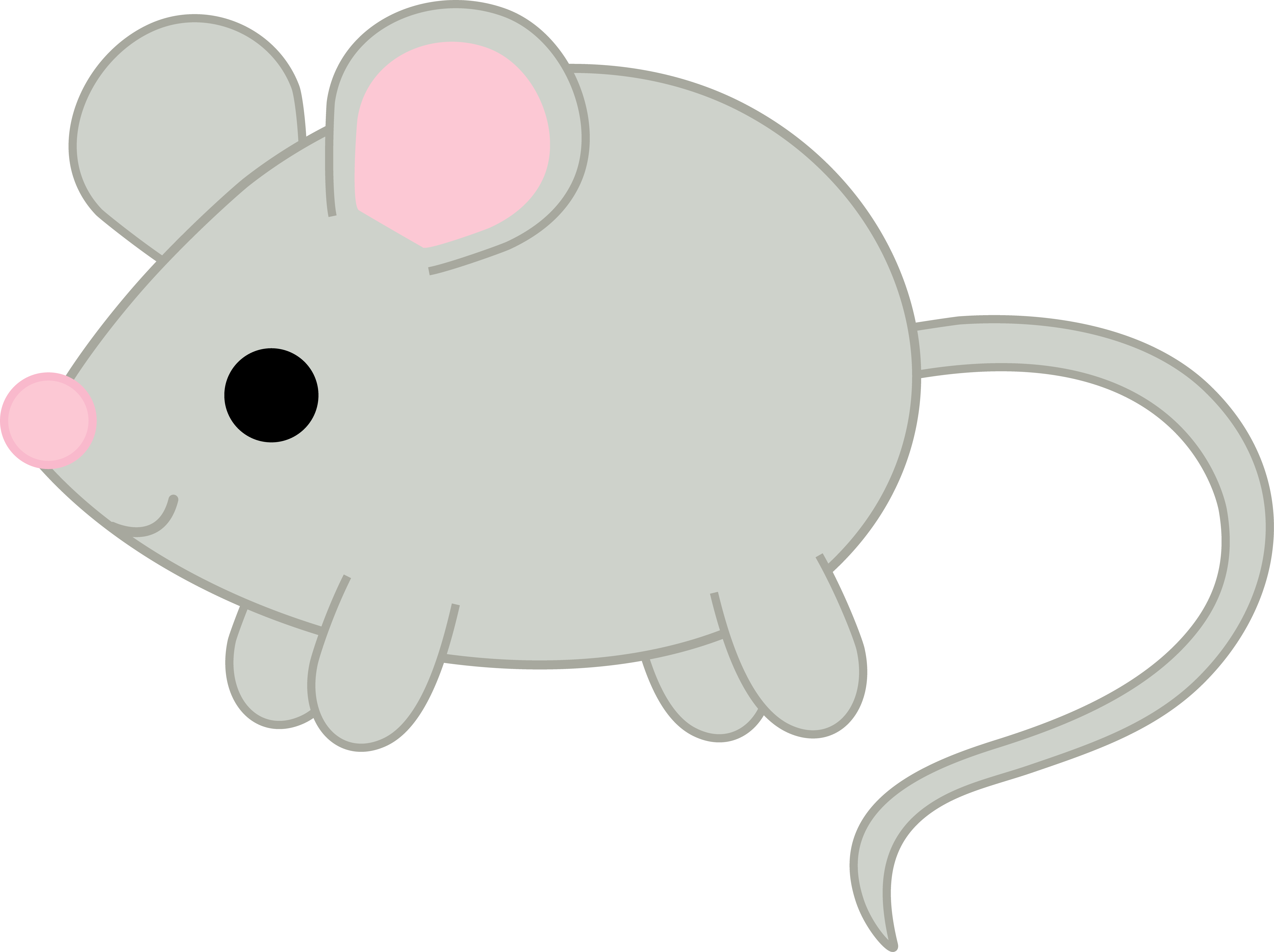Animals Clipart Mouse - Clip Art (6459x4827), Png Download