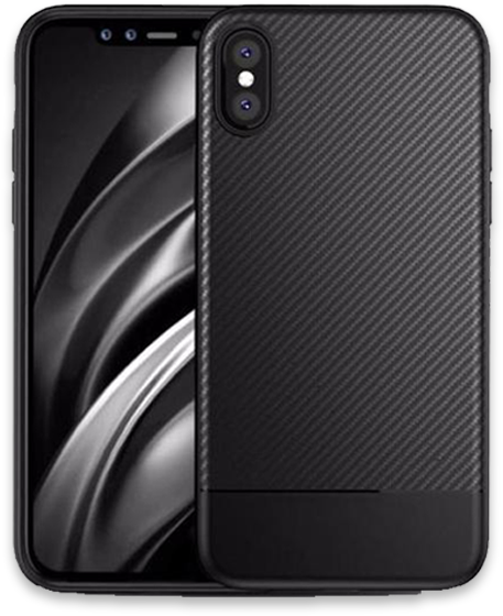 625-luxury Business Carbon Fiber Cover Silicon Case - Iphone X Case Carbon (620x620), Png Download