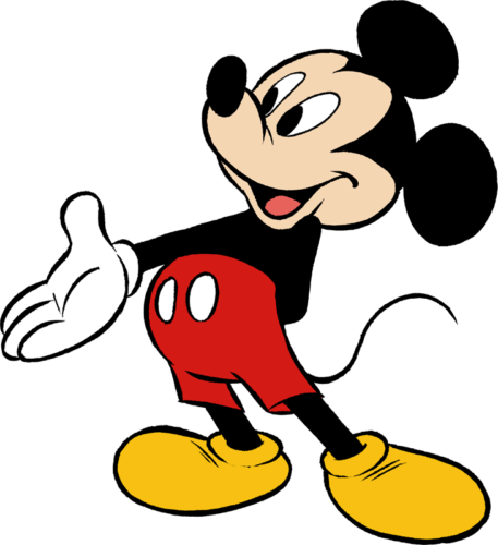 Mickey Mouse (457x500), Png Download