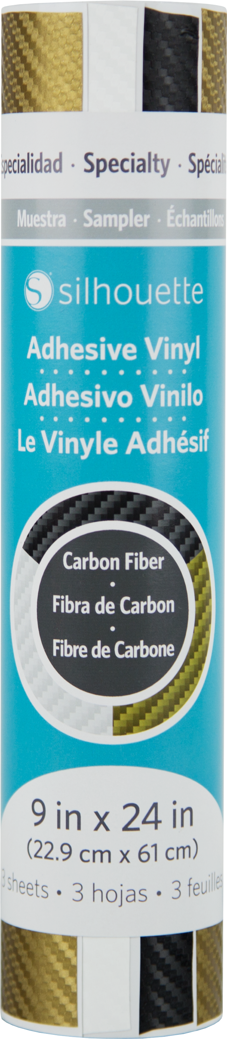Carbon Fiber Vinyl Sampler Pack - Silhouette Carbon Fiber Sampler Vinyl Pack (3840x3840), Png Download