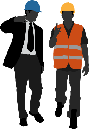 Clip Library About Us Diverse Masonary Coporation Program - Construction Worker Silhouette Walking (301x434), Png Download