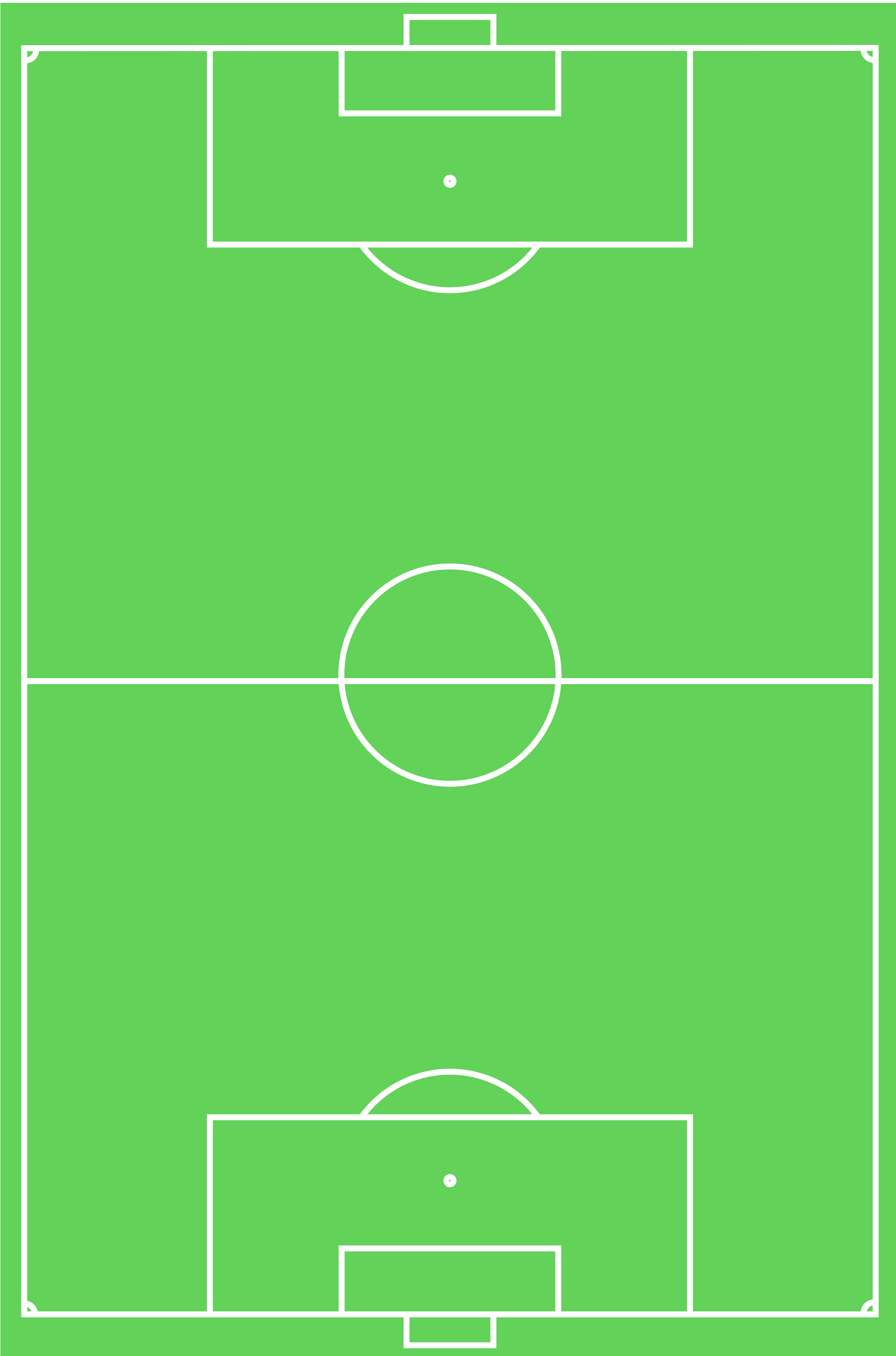 28 Collection Of Football Field Clipart Png - Soccer Position Numbers 9v9 (2000x3027), Png Download
