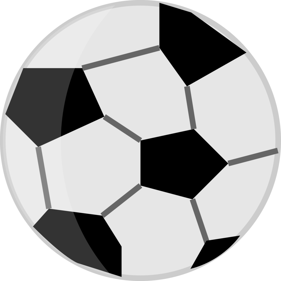 Public Domain Clip Art Image - Soccer Ball With No White Background (958x958), Png Download