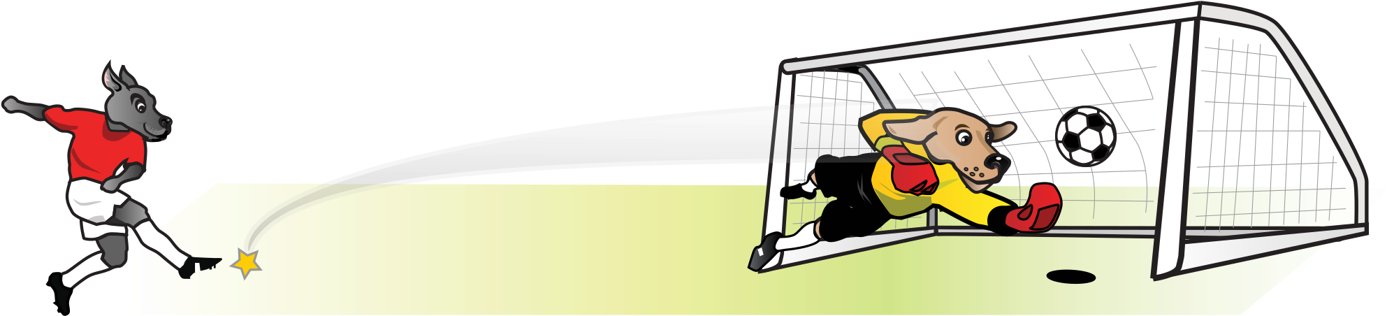 This Free Icons Png Design Of Soccer Dog Striker Kicking (2400x3394), Png Download