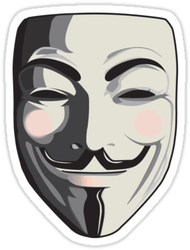 Anonymous Hackers Mask Png Clipart Royalty Free Download - Hacker Mask Png (375x375), Png Download