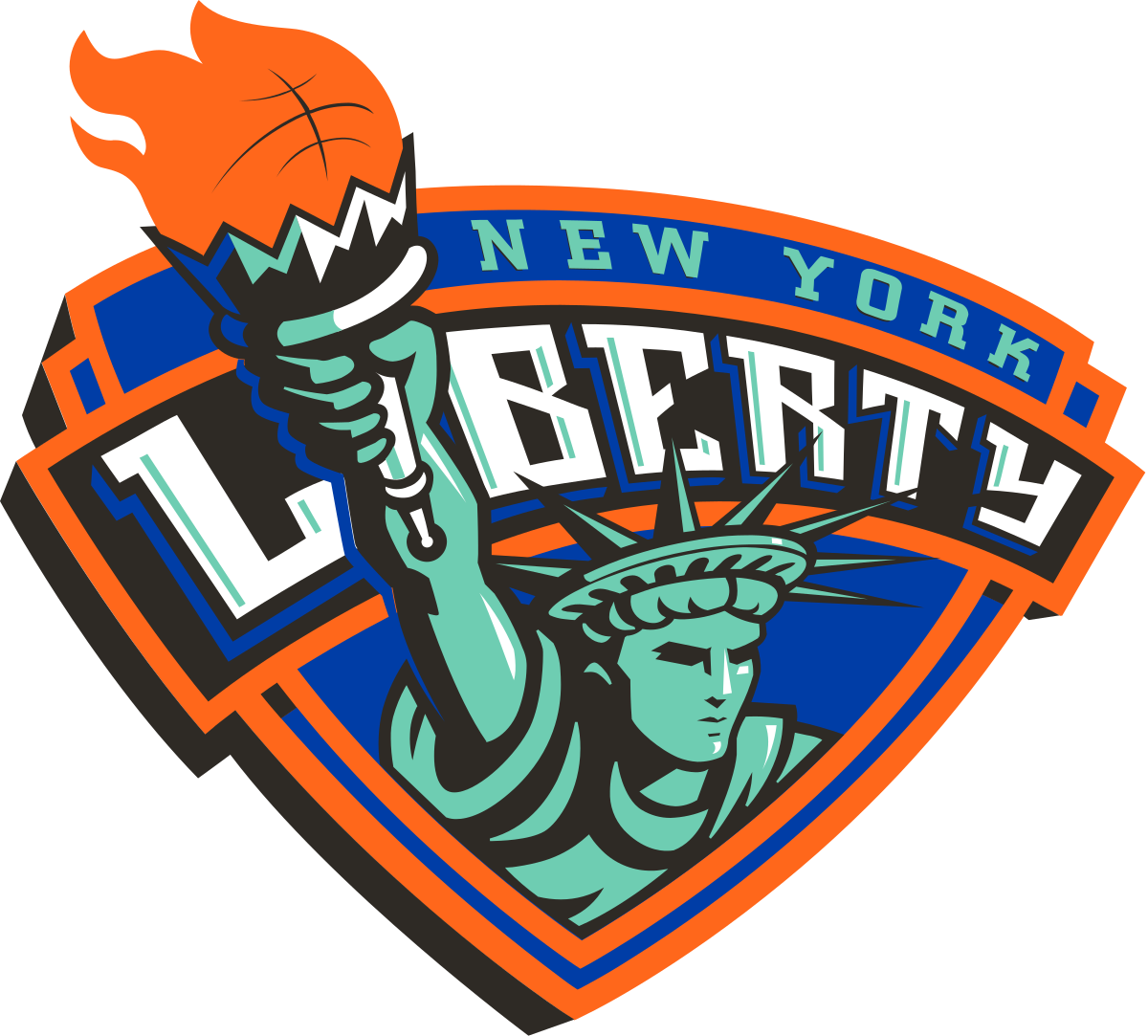 New York Liberty Logo (1200x1083), Png Download