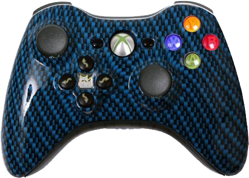 Modded - Xbox 360 Controller Blue (600x600), Png Download