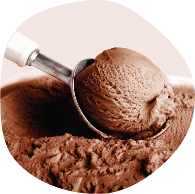 Chocolate Ice Cream Sccop - Vanilla (402x401), Png Download