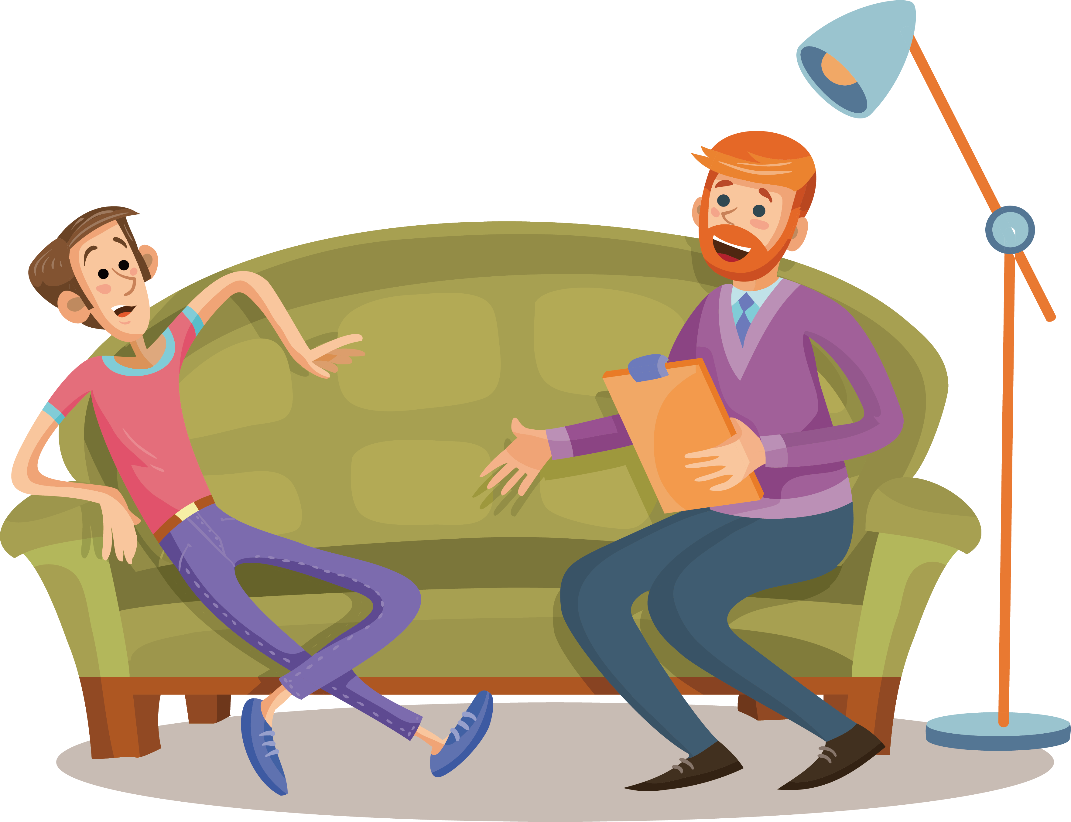 Freeuse Stock Psychologist Psychotherapist Drawing - Health Psychologist Cartoon (3526x2707), Png Download