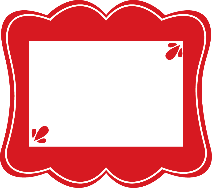 Red Frames - Red Frame Clipart (901x801), Png Download