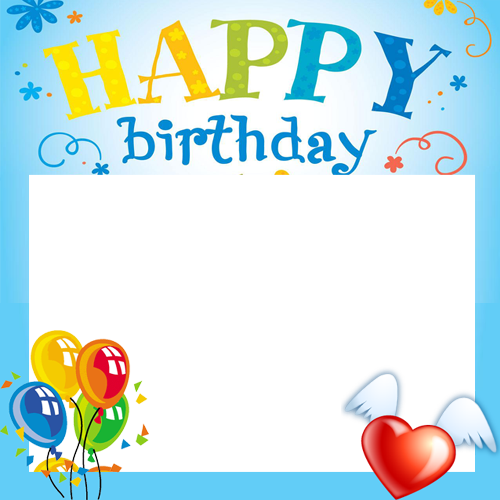 Download Birthday Frames For Photo Editing Transparent PNG Download