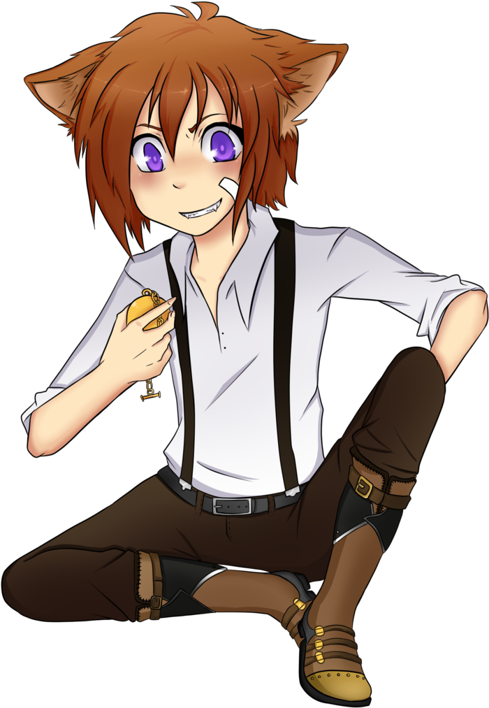 Wolf Boy Colored By Naivesagittarian On Deviantart - Anime Werewolf Wolf Boy (900x1060), Png Download