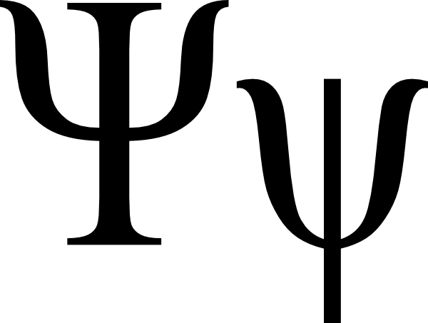 These Are Examples Of The Conventional Psychology Symbol - Psi Vector (600x453), Png Download