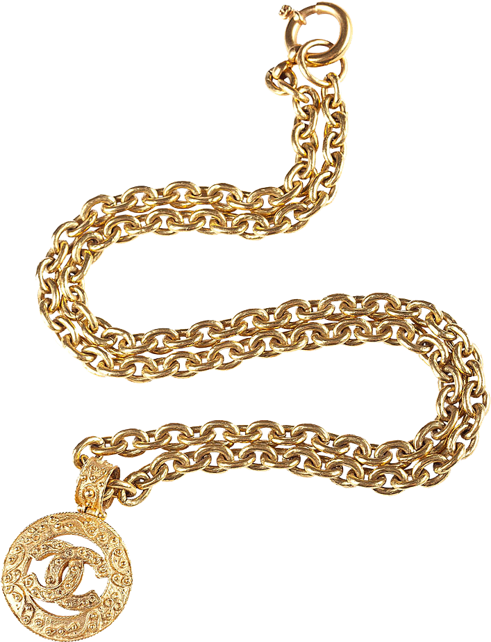 The Gallery For > Golden Chain Png - Necklace (900x922), Png Download