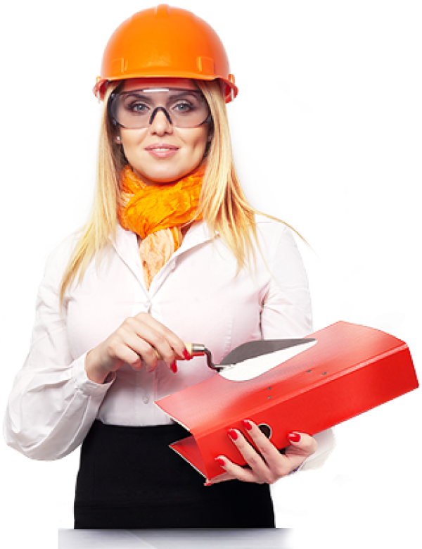 Industrial Worker Png Free Download - Female Worker Png (600x780), Png Download