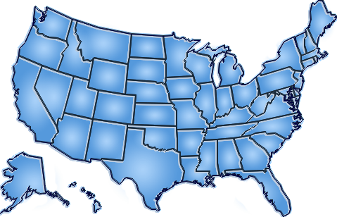 United States - Northwest States (479x308), Png Download