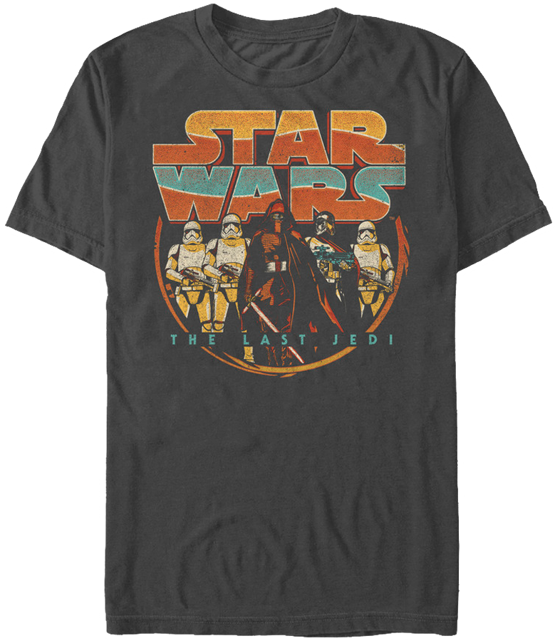 Retro Star Wars The Last Jedi T Shirt (779x900), Png Download
