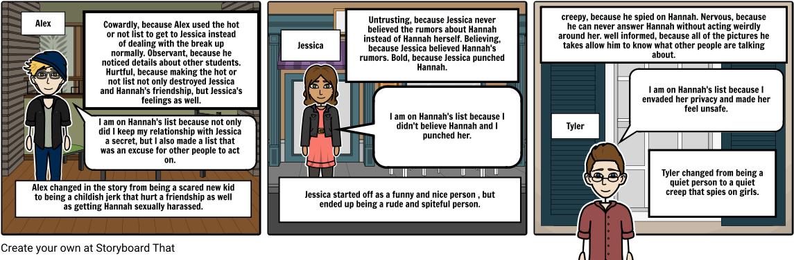 13 Reasons Why Characterizaton (1164x385), Png Download