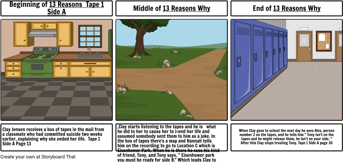 Tahia Odom 13 Reasons Why Ela Bip Prject (1164x549), Png Download