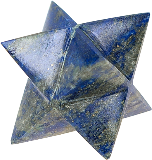 Etoile De Merkaba En Lapis Lazuli, Pierre Semi Précieuse (552x575), Png Download