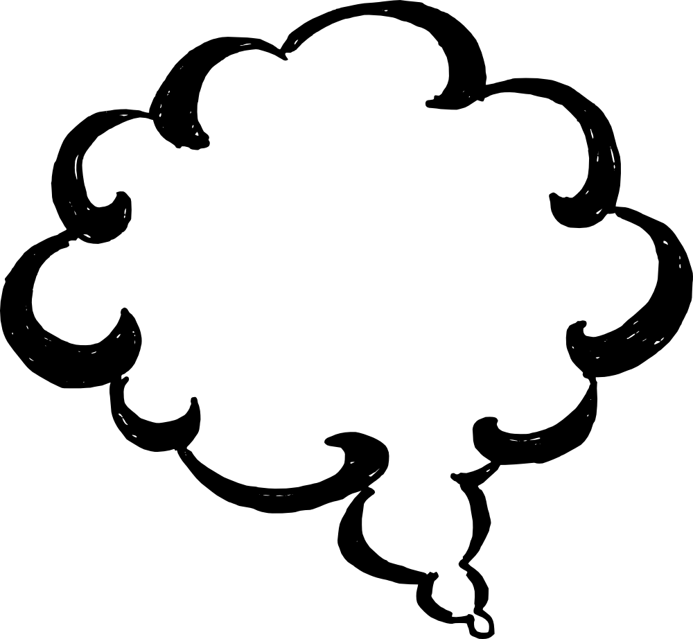 50 Hand Drawn Comic Speech Bubbles Vector Svg Png (1000x922), Png Download