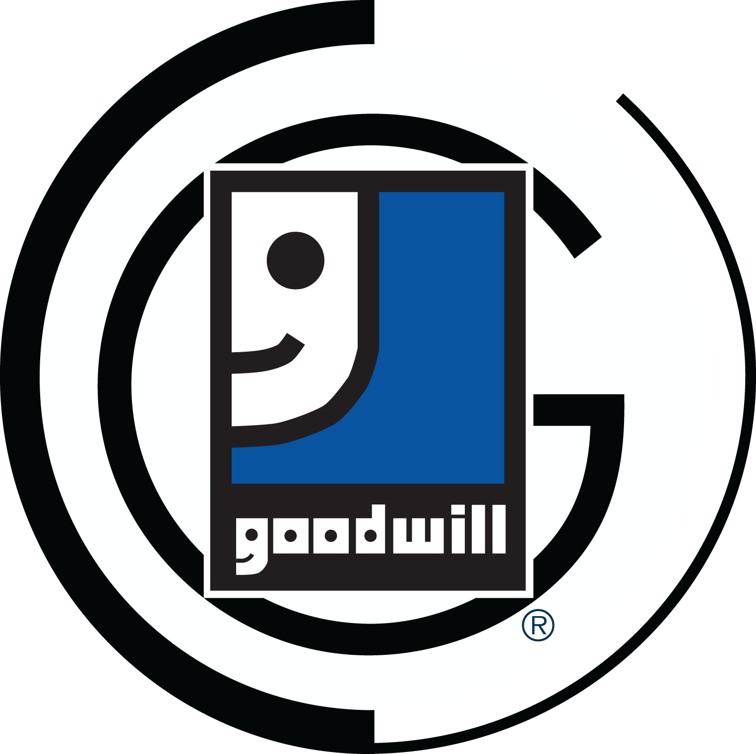 Circle Logo Gw Blue Black Png (1524x1520), Png Download