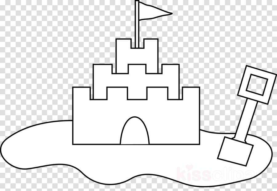 Sand Castle Clip Art Clipart Sand Art And Play Coloring (900x620), Png Download
