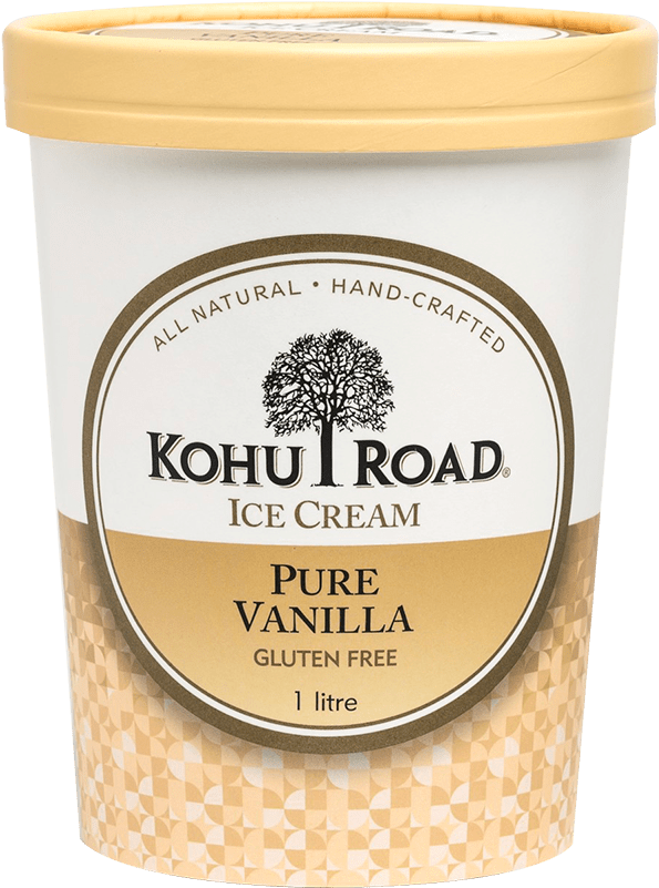 Kohu Road Pure Vanilla Ice Cream Gluten Free 1 Litre (800x800), Png Download