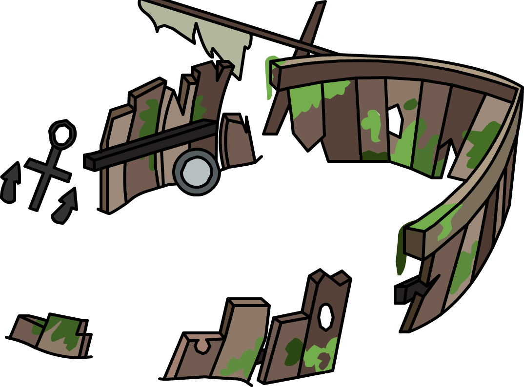 Shipwreck Igloo (1074x794), Png Download