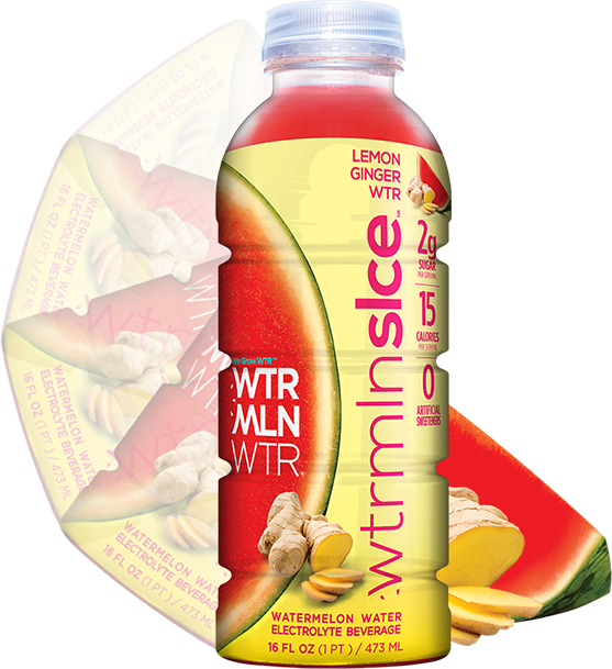 Wtrmlnslce Cold Pressed Juiced Watermelon Png Lemon (557x609), Png Download