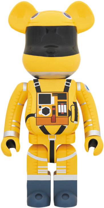 A Space Odyssey Figure Bearbrick Space Suit Yellow (480x723), Png Download