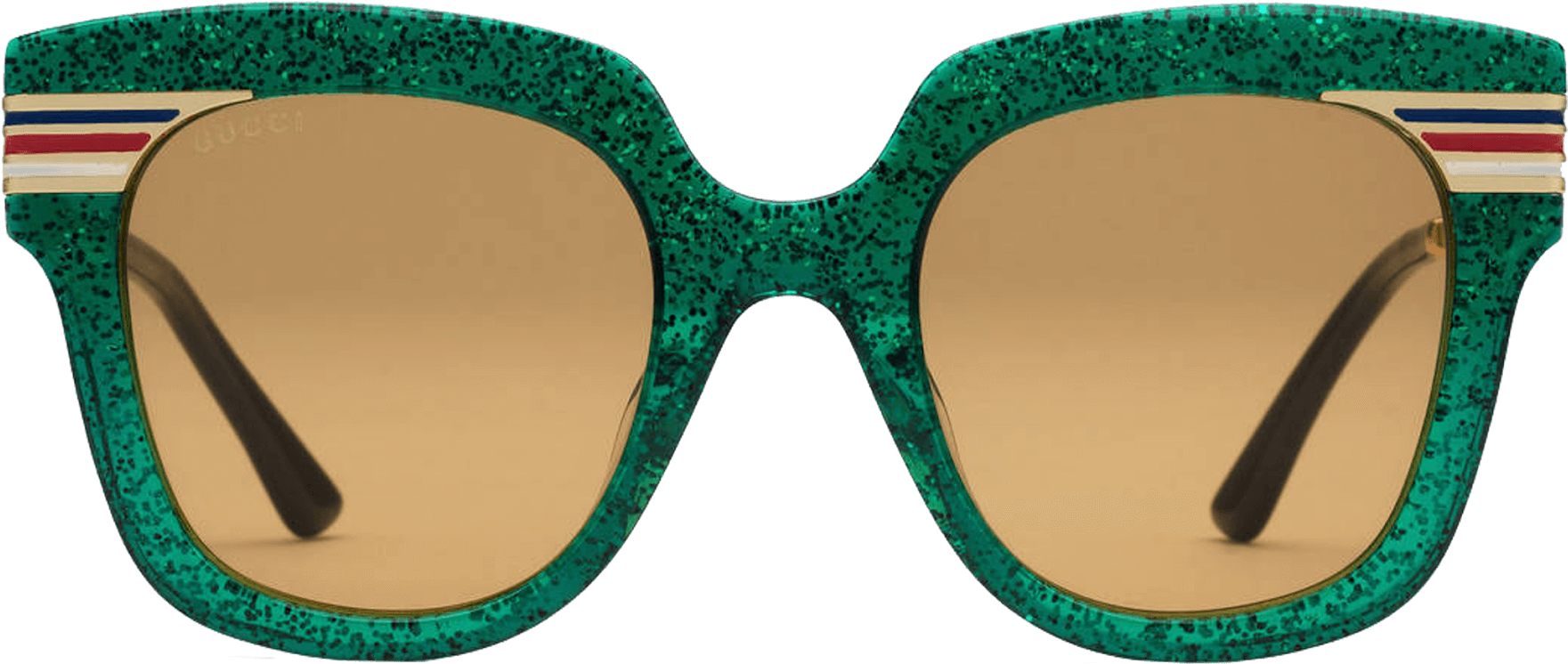 Square-frame Glitter Acetate Sunglasses (2048x2048), Png Download
