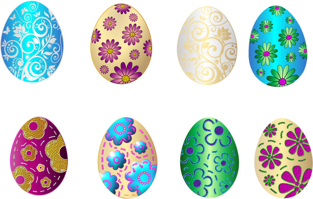 Huevos De Pascua Png (1100x726), Png Download