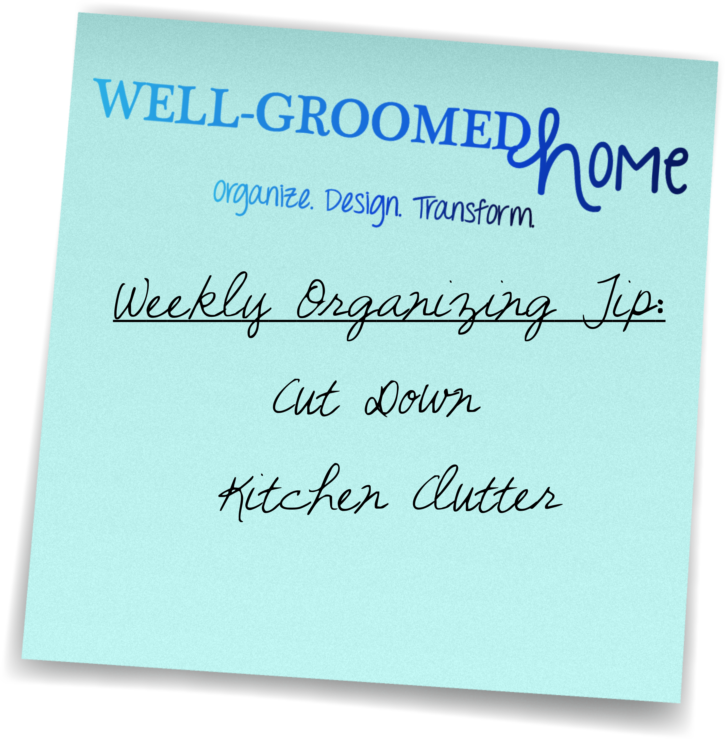 Weekly Organizing Tip (3000x3000), Png Download