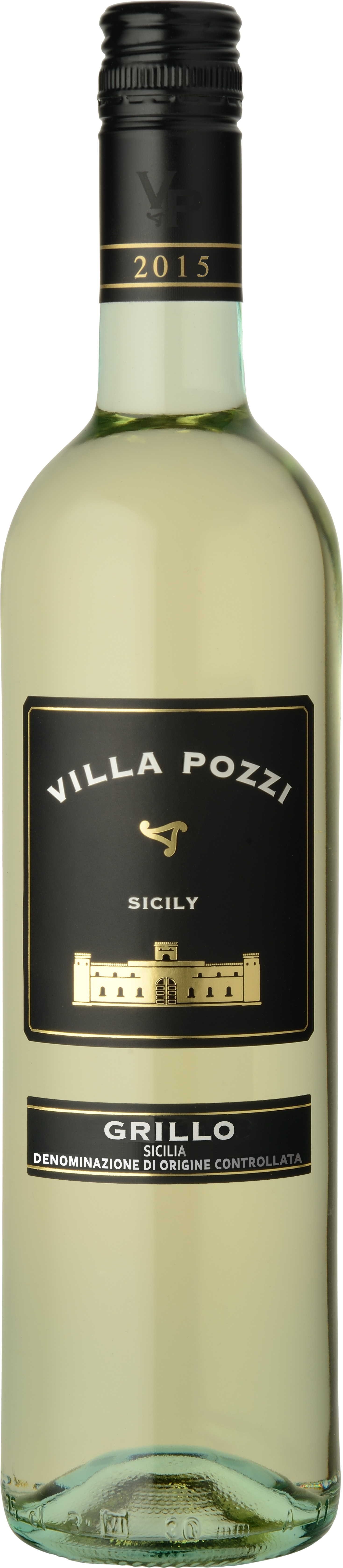 Villa Pozzi Grillo Bottle Shot Production Quality (2004x6714), Png Download