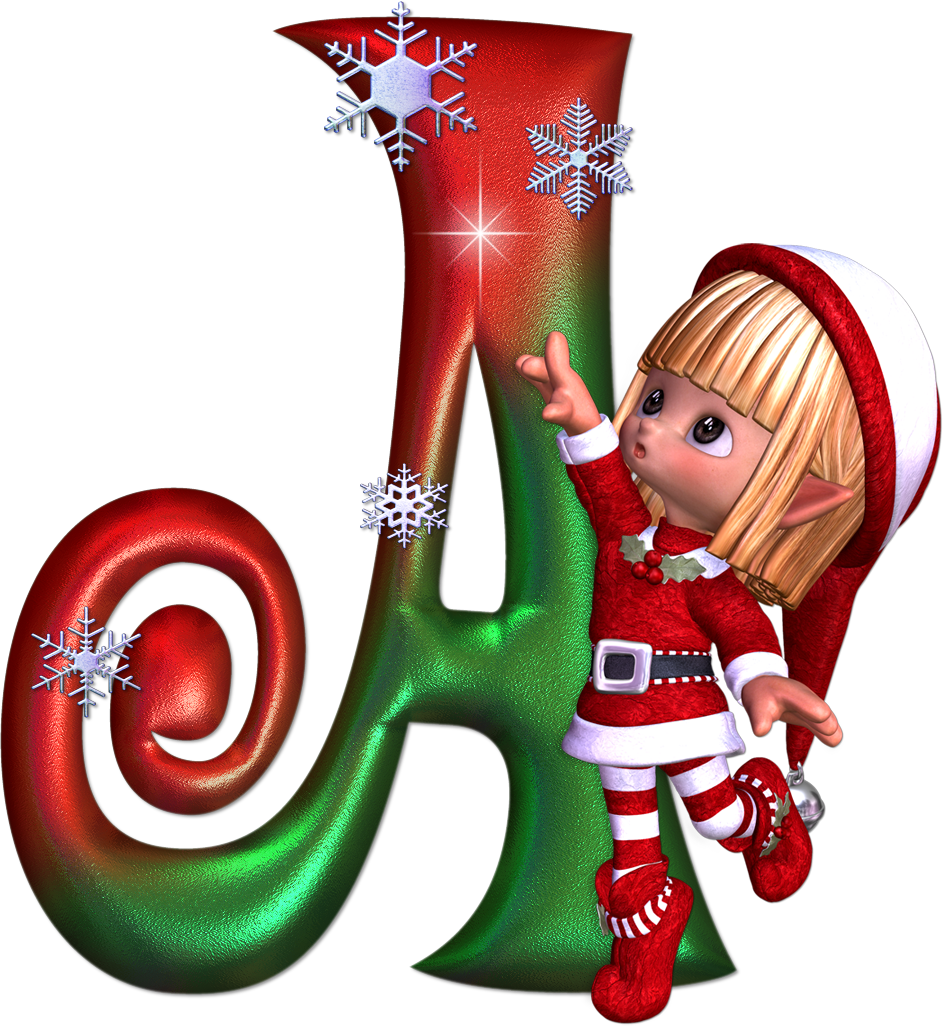 Alfabeto De Navidad (943x1026), Png Download