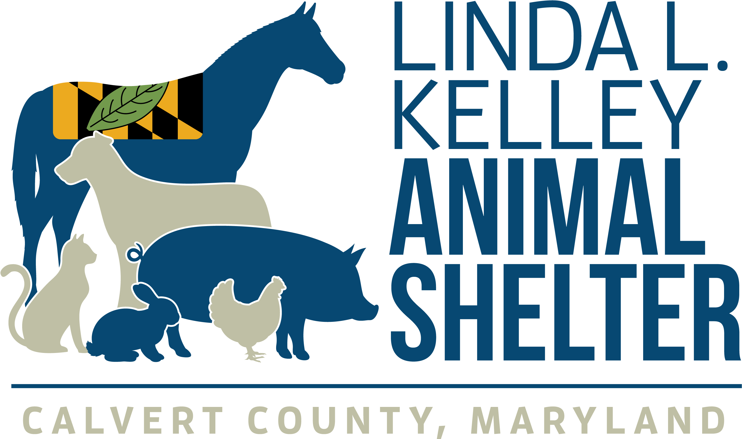 Calvert County Linda L Kelley Animal Shelter Logo (3077x1844), Png Download