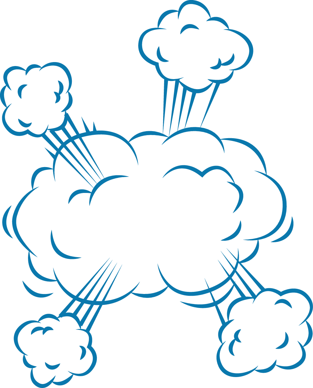 Onomatopeya Humo Azul (1028x1275), Png Download