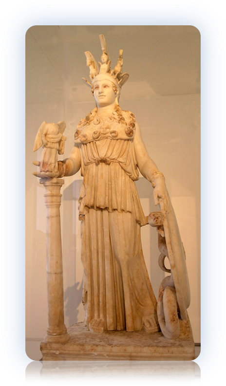 Virgo Athena Minerva Parthenos (464x793), Png Download