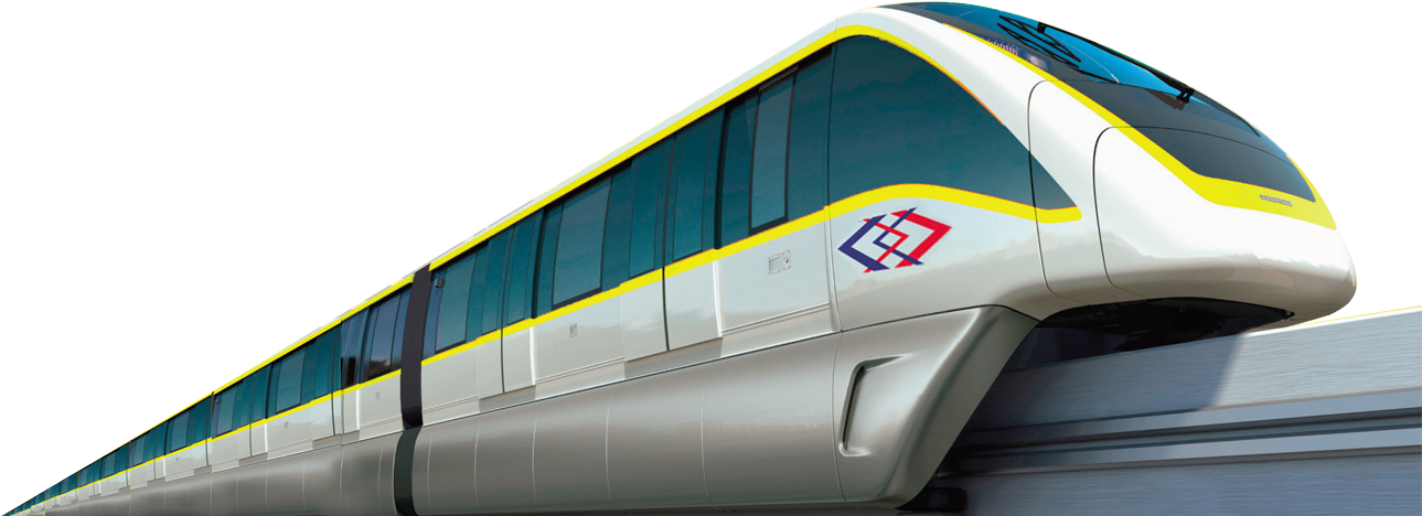 Mrta Yellow Line Project (1920x750), Png Download