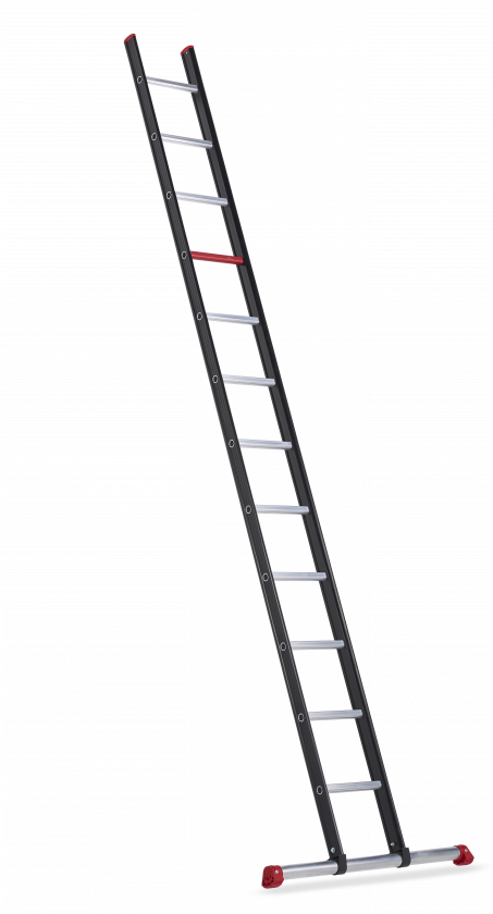 Escalera Simple Nevada De Un Solo Tramo (453x840), Png Download
