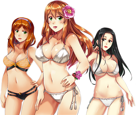 Features - Blood N Bikinis Game (452x384), Png Download