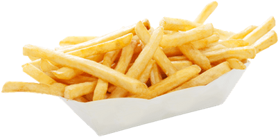 French Fries Serving - Amusement Park Food (400x400), Png Download