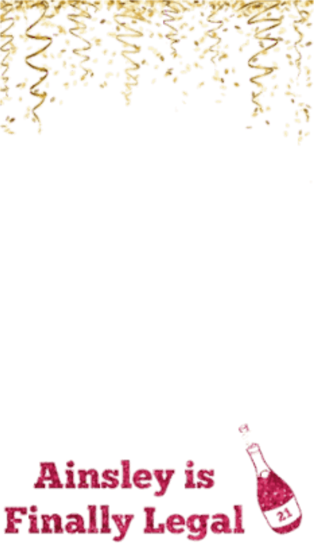 21st Snapchat Geofilter Snapchat Filters, Special Events - 21 Snapchat Geofilter Png (1080x1920), Png Download