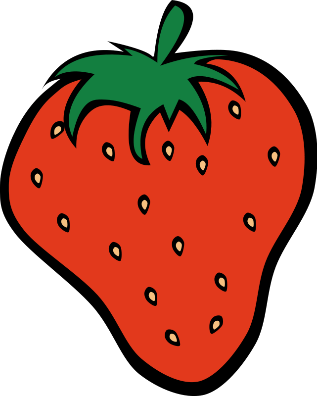 X Panda Free Images Info - Strawberry Clipart (480x600), Png Download