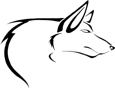 Wolf Tattoos Png Clipart - Simple Tatoos On Paper (400x322), Png Download