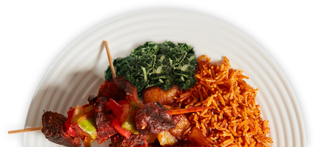 Tasty Nigerian Food On The Go - Transparent Png Nigerian Food (1152x509), Png Download