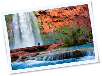 4 Day Havasu Falls Grand Canyon Tour - Havasu Falls (401x300), Png Download